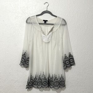 Alfani sheer blouse size 1X
